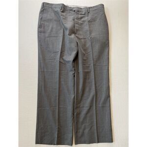 Angelico H-Tech‎ Class Super 100s 40x29 Gray Italy 100% Wool Mens Dress Pants